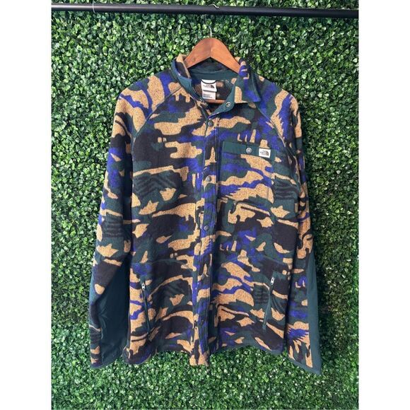 The North Face Men's Printed GL Shacket Snap Sweater Jacket Coat Size Large - Picture 1 of 6